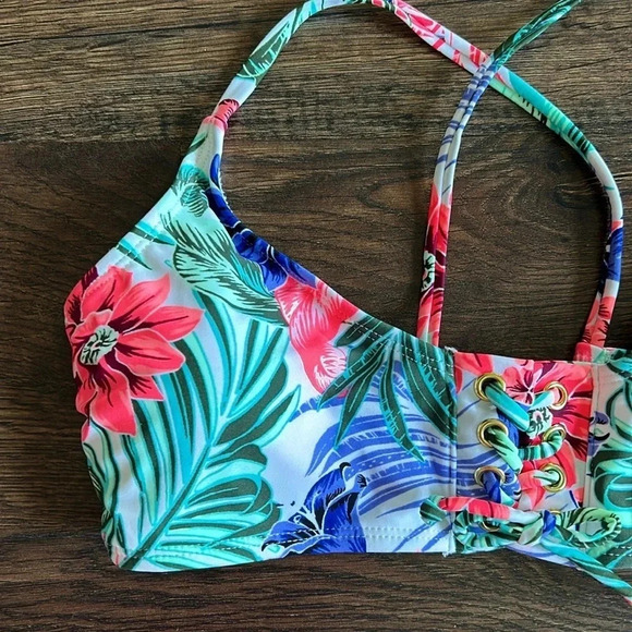 Tropical Bikini Top | Bikini Top | Swim | Swimwear | Swim Top | Vacation | - Picture 2 of 12